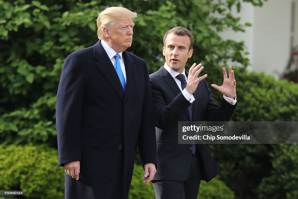 President And Mrs. Trump Welcome French President Macron To White House