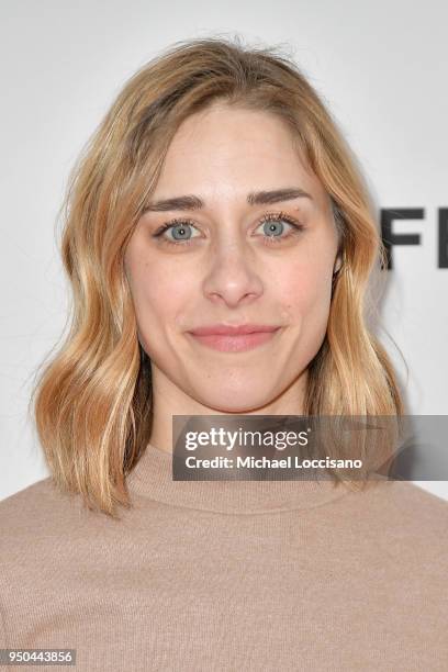 Lauren Russell attends the screening of "Song Of Back And Neck" during the 2018 Tribeca Film Festival at SVA Theatre on April 23, 2018 in New York...