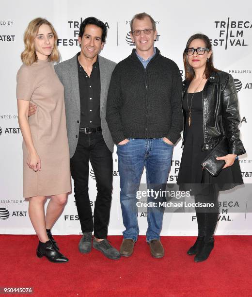 Lauren Russell, Fernando Loureiro, Director Paul Lieberstein and Jennifer Prediger attend the screening of "Song Of Back And Neck" during the 2018...