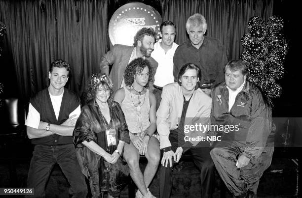 Pictured: Yakov Smirnoff, Jeff Altman, Tim Thomerson Bob Saget, Mitzi Shore, Pauly Shore, Jim Carrey, Louie Anderson --