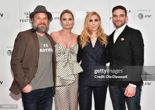 Norbert Leo Butz, Jennifer Morrison, Zosia Mamet and Evan Jonigkeit attend the screening of "Fabled" at Tribeca TV: Indie Pilots during the 2018...
