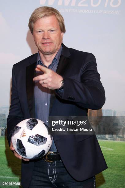 Oliver Kahn during the TV programs ARD and ZDF present their team for the 2018 FIFA World Championship in Russia on April 23, 2018 in Hamburg,...