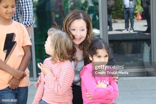 Vicky Leandros during she opens ARCHE Hamburg-Jenfeld on April 23, 2018 in Hamburg, Germany.