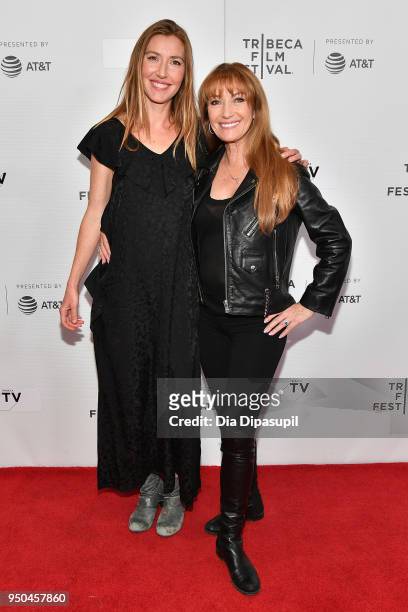 Katherine Flynn and Jane Seymour attend the screeing of "Oversharing" at Tribeca TV: Indie Pilots during the 2018 Tribeca Film Festival at Cinepolis...