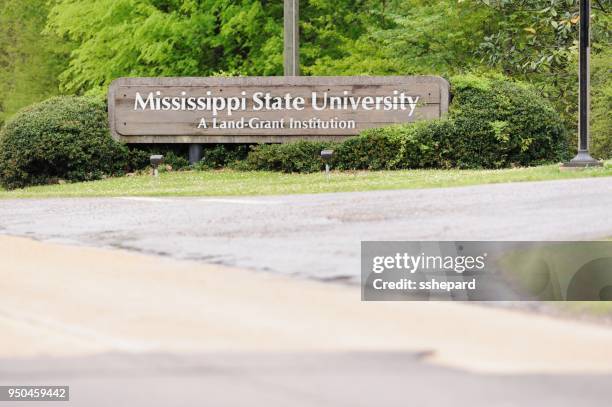 mississippi state university a land-grant institution sign - land_grant stock pictures, royalty-free photos & images