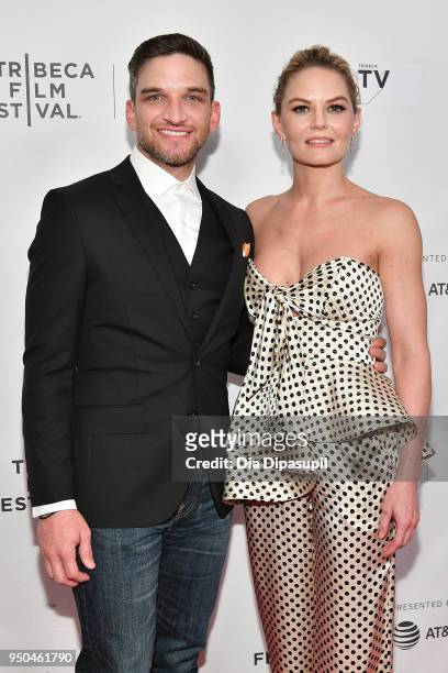 Evan Jonigkeit and Director Jennifer Morrison attend the screening of "Fabled" at Tribeca TV: Indie Pilots during the 2018 Tribeca Film Festival at...