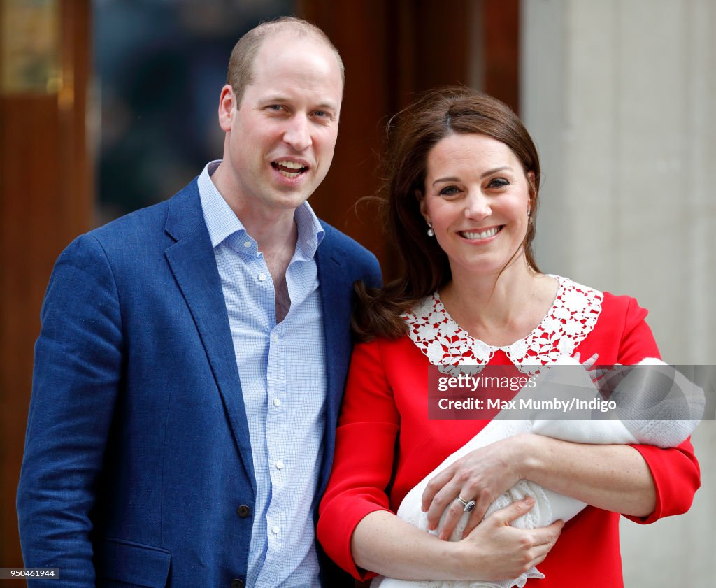 The Duke & Duchess Of Cambridge Depart The Lindo Wing With Their New Son