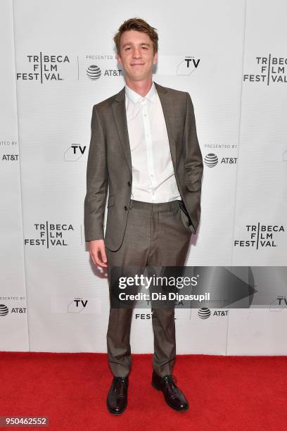 Thomas Mann attends the screening of "Maine" during the 2018 Tribeca Film Festival at Cinepolis Chelsea on April 23, 2018 in New York City.