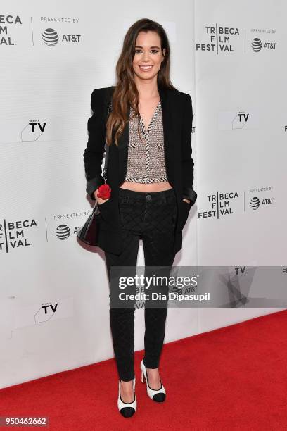 Laia Costa attends the screening of "Maine" during the 2018 Tribeca Film Festival at Cinepolis Chelsea on April 23, 2018 in New York City.