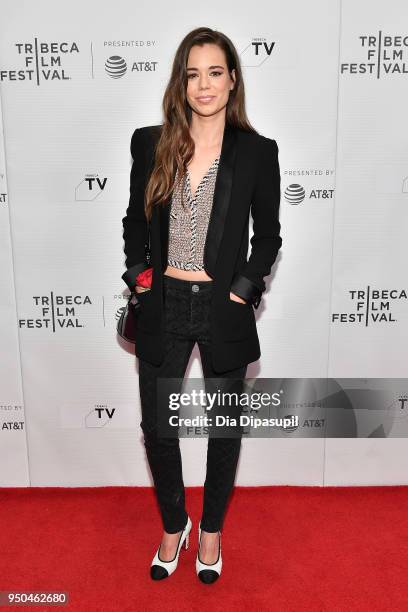 Laia Costa attends the screening of "Maine" during the 2018 Tribeca Film Festival at Cinepolis Chelsea on April 23, 2018 in New York City.