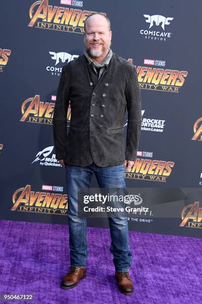 Joss Whedon attends the premiere of Disney and Marvel's 'Avengers: Infinity War' on April 23, 2018 in Los Angeles, California.