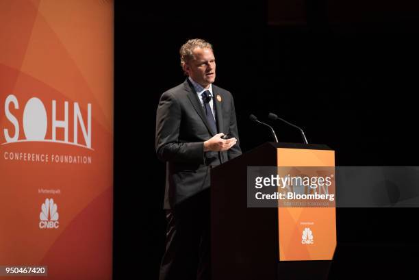 Scott Ferguson, managing partner at Sachem Head Capital Management, speaks during the 23rd annual Sohn Investment Conference in New York, U.S., on...