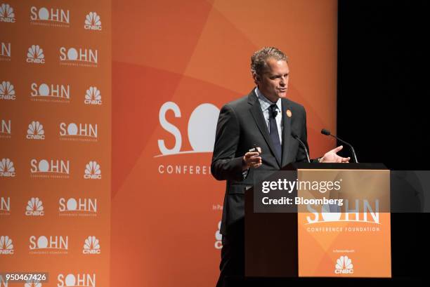 Scott Ferguson, managing partner at Sachem Head Capital Management, speaks during the 23rd annual Sohn Investment Conference in New York, U.S., on...