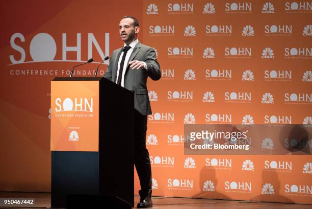 Seth Stephens-Davidowitz, former Google data scientist, speaks during the 23rd annual Sohn Investment Conference in New York, U.S., on Monday, April...