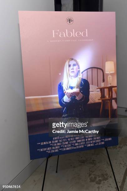 Refinery29's Tribeca Film Festival premiere party for 'Fabled' with Zosia Mamet and Evan Jonigkeit at Caden on April 23, 2018 in New York City.