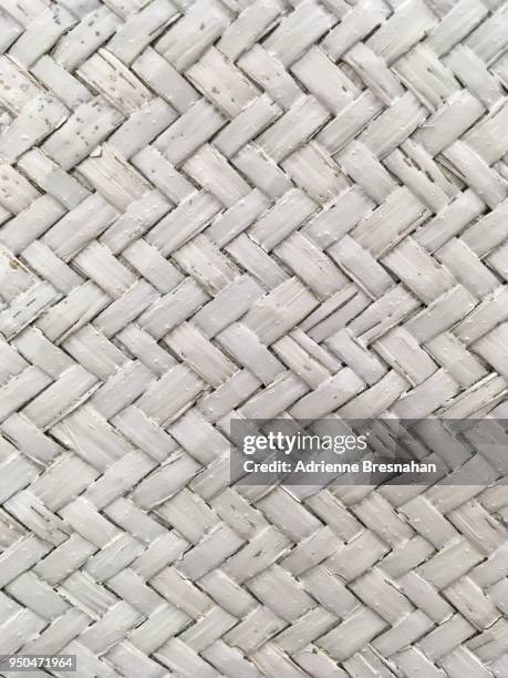 woven white wicker surface - wicker stock pictures, royalty-free photos & images