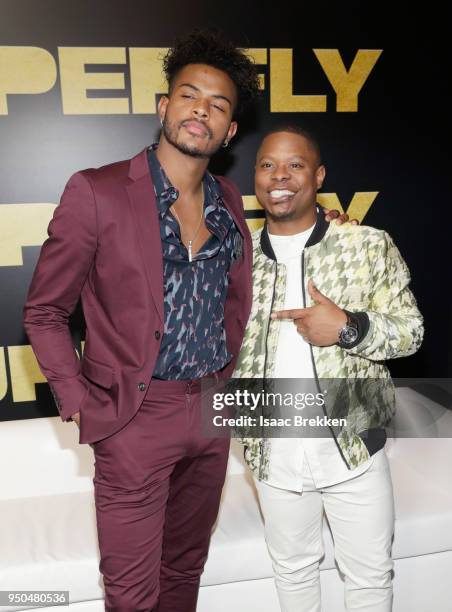 Actors Trevor Jackson and Jason Mitchell attend the CinemaCon 2018 Gala Opening Night Event: Sony Pictures Highlights its 2018 Summer and Beyond...