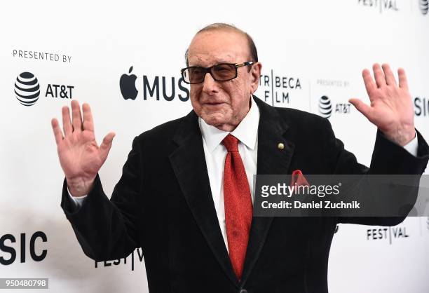 Clive Davis attends the screening of 'Horses: Patti Smith and Her Band' during the 2018 Tribeca Film Festival at Beacon Theatre on April 23, 2018 in...