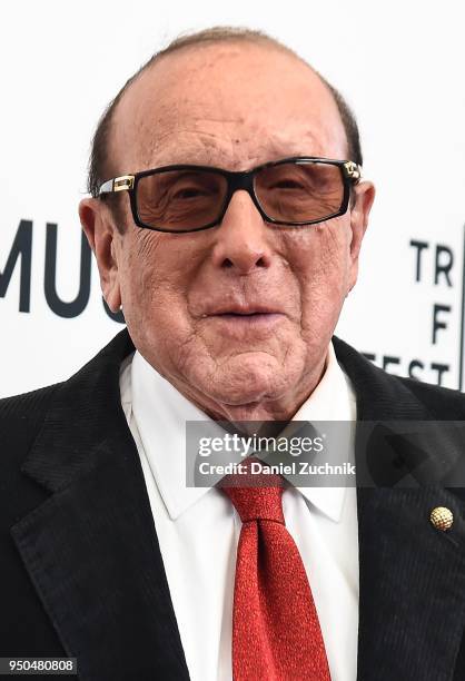 Clive Davis attends the screening of 'Horses: Patti Smith and Her Band' during the 2018 Tribeca Film Festival at Beacon Theatre on April 23, 2018 in...