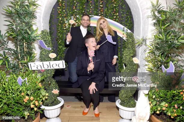Actors Evan Jonigkeit, Zosia Mamet and Refinery29 Chief Content Officer Amy Emmerich attend Refinery29's Tribeca Film Festival premiere party for...
