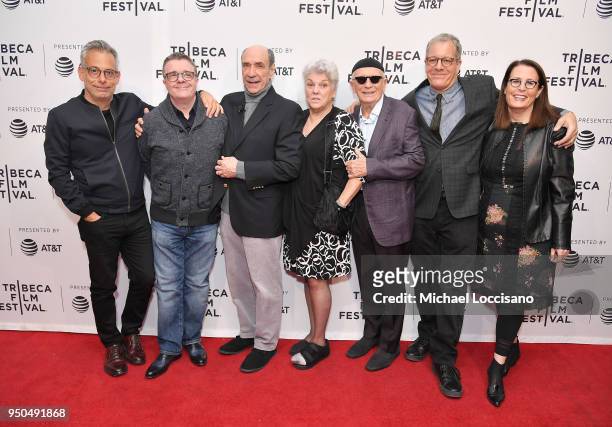 Joe Mantello, Nathan Lane, F. Murray Abraham, Tyne Daly, Terrence McNally, Jeff Kaufman and Marcia Ross attend the screening of "Every Act of Life"...