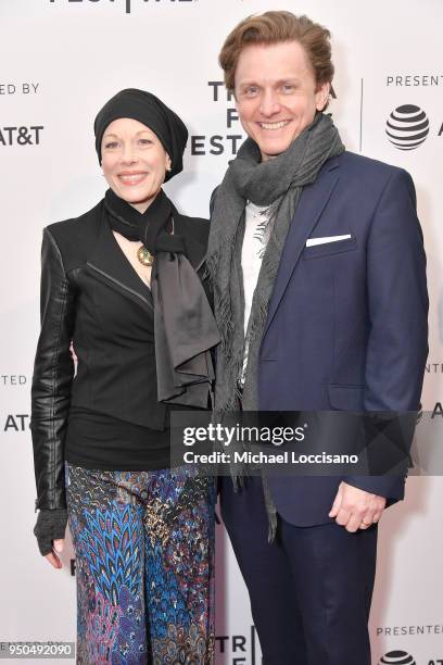 Marin Mazzie and Jason Danieley attend the screening of "Every Act of Life" during the 2018 Tribeca Film Festival at SVA Theatre on April 23, 2018 in...