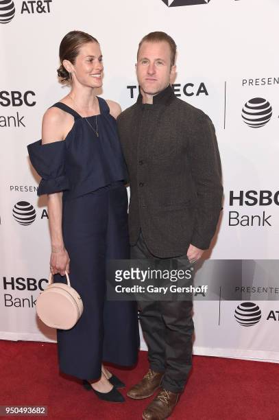 Kacy Byxbee and actor Scott Caan attend the screening of 'Untogether' during the 2018 Tribeca Film Festival at SVA Theater on April 23, 2018 in New...
