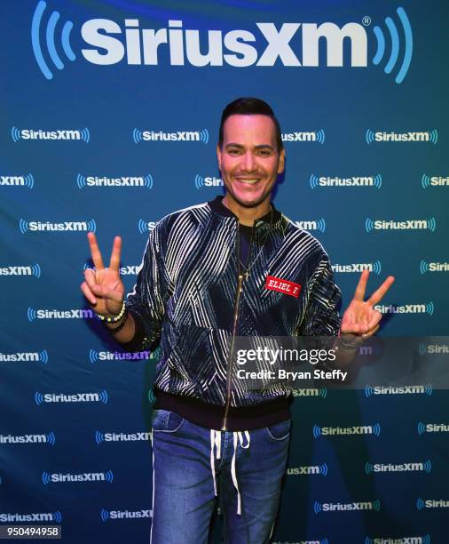 Singer Victor Manuelle attends a SiriusXM Town Hall hosted by Leila Cobo at Rhythms & Riffs Lounge at Mandalay Bay Resort and Casino on April 23,...