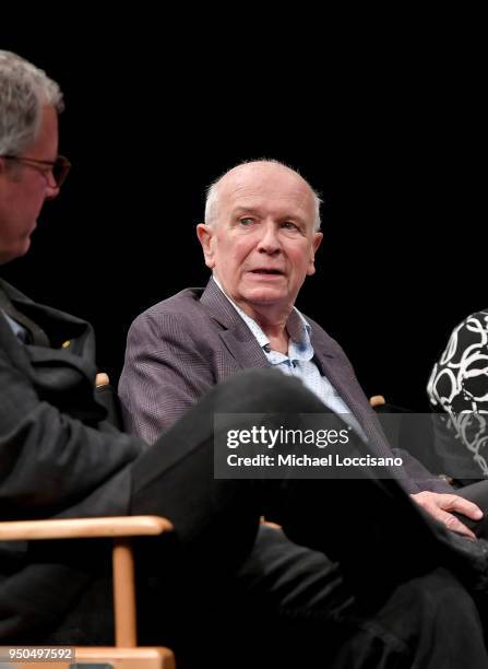 Playwright Terrence McNally takes part in a panel discussion following the screening of 'Every Act of Life' during the 2018 Tribeca Film Festival at...