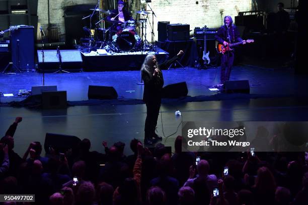 Patti Smith performs during "Horses: Patti Smith and Her Band" - 2018 Tribeca Film Festival at Beacon Theatre on April 23, 2018 in New York City.