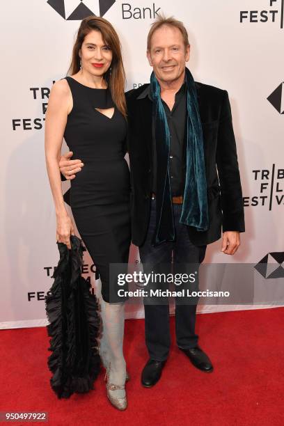 Maria Angelica Kirke and Simon Kirke attend the screening of "Untogether" during the 2018 Tribeca Film Festival at SVA Theatre on April 23, 2018 in...