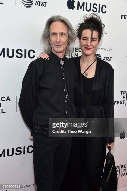 Lenny Kaye and Jesse Smith attend "Horses: Patti Smith and Her Band" - 2018 Tribeca Film Festival at Beacon Theatre on April 23, 2018 in New York...