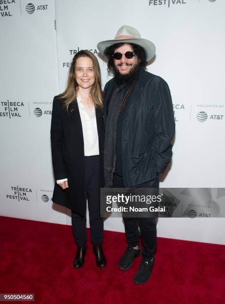 Director Sophie Huber and Don Was attend the "Blue Note Records: Beyond the Notes" screening during the 2018 Tribeca Film Festival at Spring Studios...