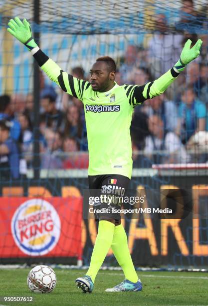 Bruges , Belgium / Club Brugge v Sporting Charleroi / "nParfait MANDANDA"nFootball Jupiler Pro League 2017 - 2018 Play-Off 1 Matchday 4 / "nPicture...