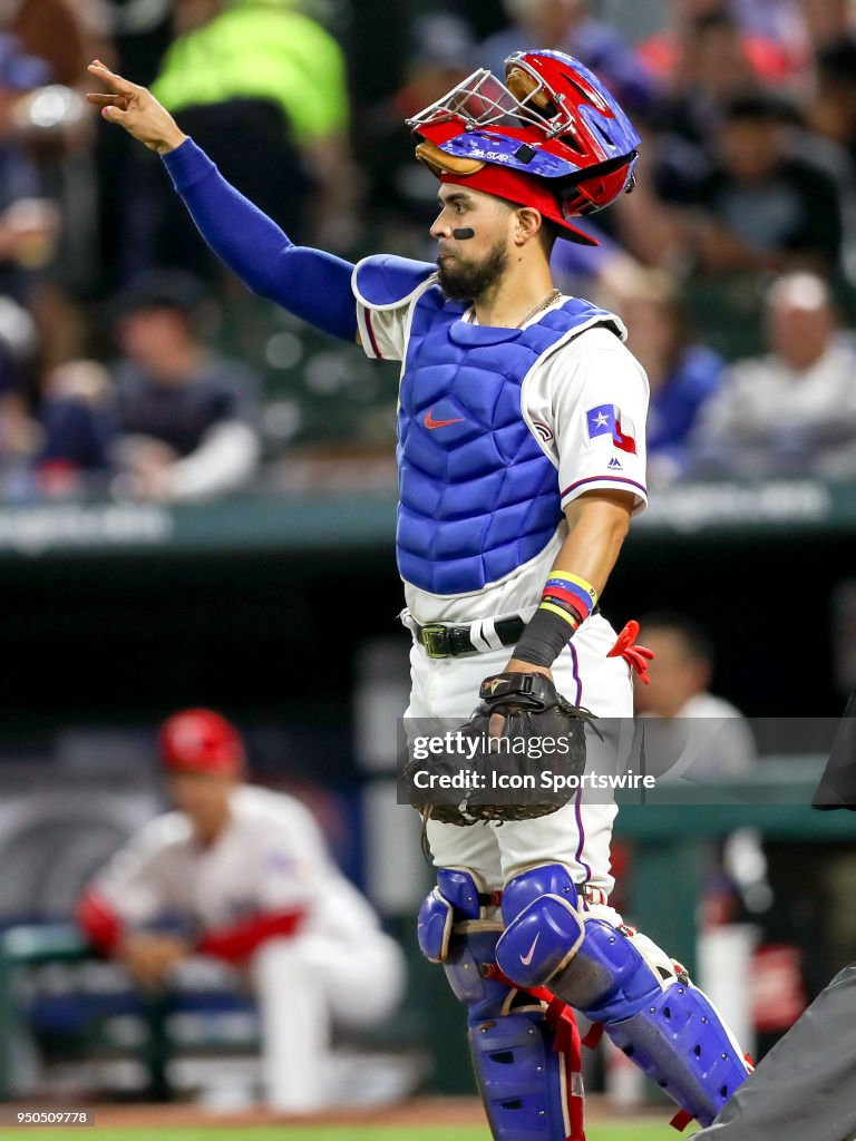 MLB: APR 23 Athletics at Rangers