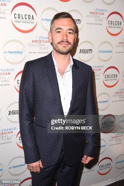 Writer/director Xavier Legrand arrives for the opening night of the 2018 COLCOA French Film Festival, April 23, 2018 at the Directors Guild of...