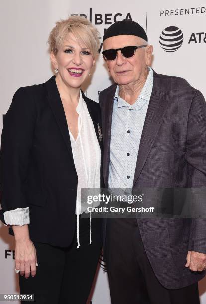 Opera singer Joyce DiDonato with film subject Terrence McNally attend the screening of 'Every Act of Life' during the 2018 Tribeca Film Festival at...