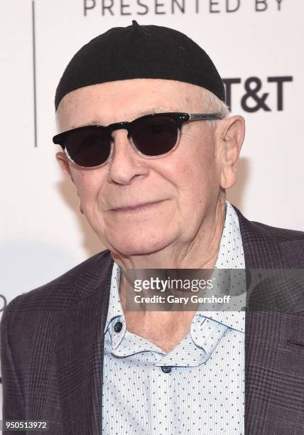 Film subject, playwright Terrence McNally attends the screening of 'Every Act of Life' during the 2018 Tribeca Film Festival at SVA Theater on April...
