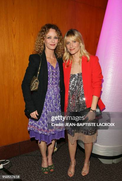 Actress Vanessa Paradis and director/actress Melanie Laurent pose during opening night of the 2018 COLCOA French Film Festival, April 23, 2018 at the...