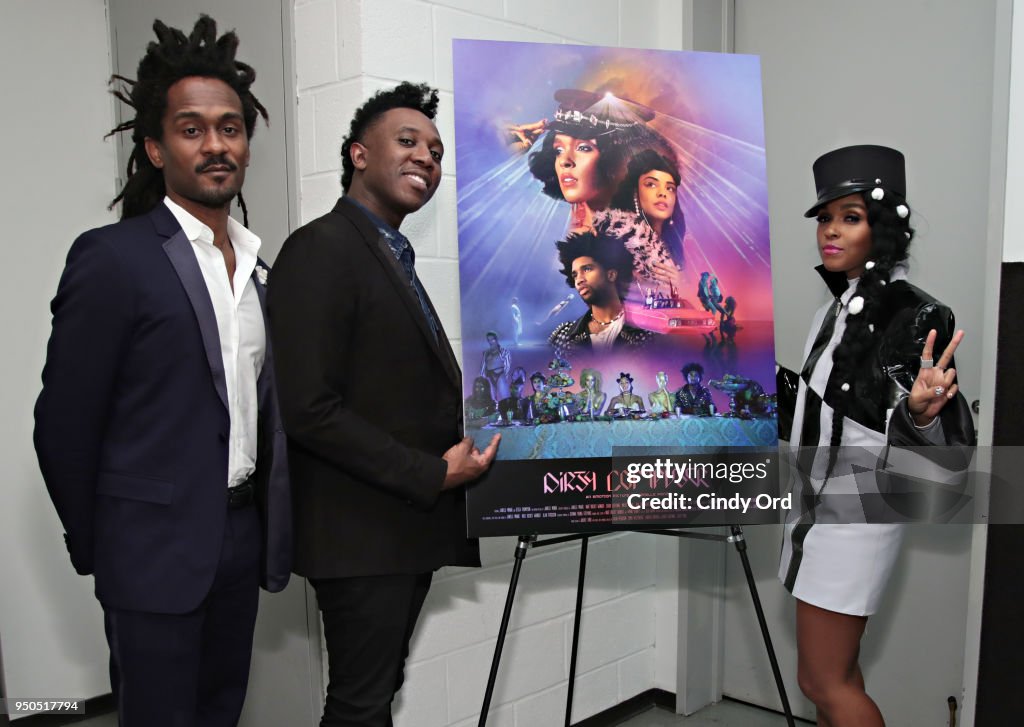 Nate Wonder, Chuck Lightning and Janelle Monae attend the