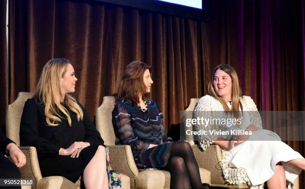 Shannon Mattingly Nathanson, Cara Kleinhaut and Alison Brettschneider speak at Visionary Women Presents: The New Normal- How Social Media is...