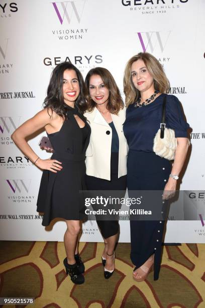 Paulina Hekmat, Angella Nazarian and Farnaz Abrishami attend Visionary Women Presents: The New Normal- How Social Media is Reshaping Your Life at The...