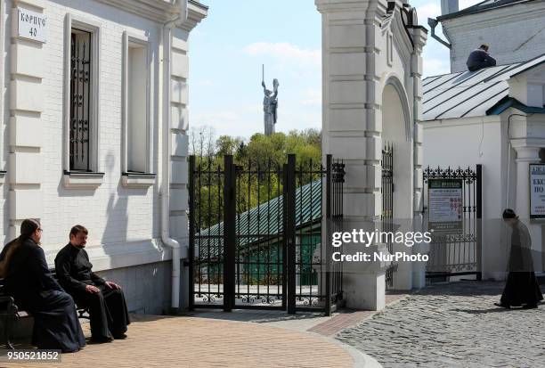 Kyiv Pechersk Lavra of Moscow Patriarchate in Kyiv, Ukraine, April 23, 2018. The Holy and Great Council of the Ecumenical Patriarchate has accepted...