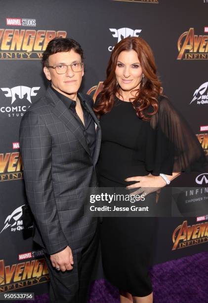 Director Anthony Russo and guest attend the Los Angeles Global Premiere for Marvel Studios Avengers: Infinity War on April 23, 2018 in Hollywood,...