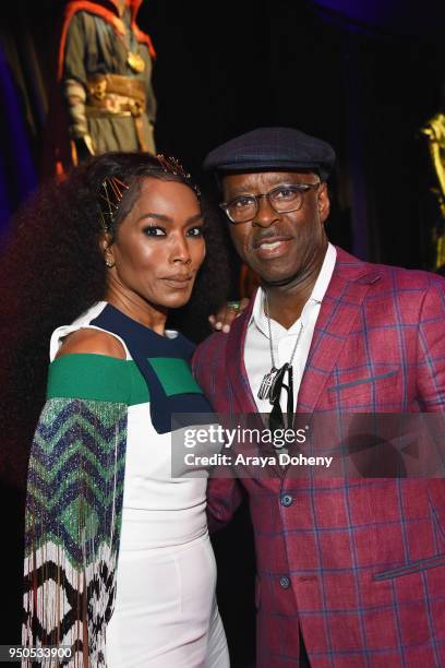 Actors Angela Bassett and Courtney B. Vance attend the Los Angeles Global Premiere for Marvel Studios Avengers: Infinity War on April 23, 2018 in...