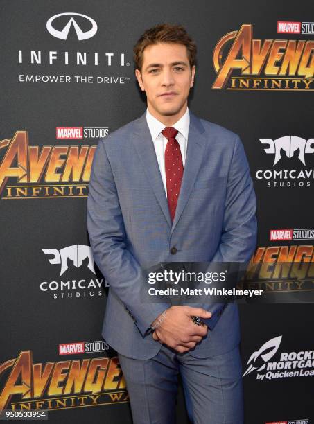 Actor Alberto Frezza attends the Los Angeles Global Premiere for Marvel Studios Avengers: Infinity War on April 23, 2018 in Hollywood, California.