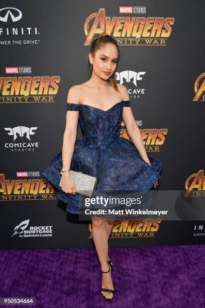 Cinta Laura Kiehl attends the Los Angeles Global Premiere for Marvel Studios Avengers: Infinity War on April 23, 2018 in Hollywood, California.