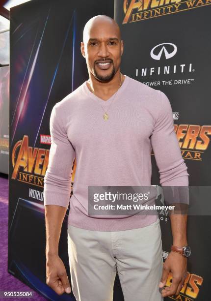 Actor Henry Simmons attends the Los Angeles Global Premiere for Marvel Studios Avengers: Infinity War on April 23, 2018 in Hollywood, California.