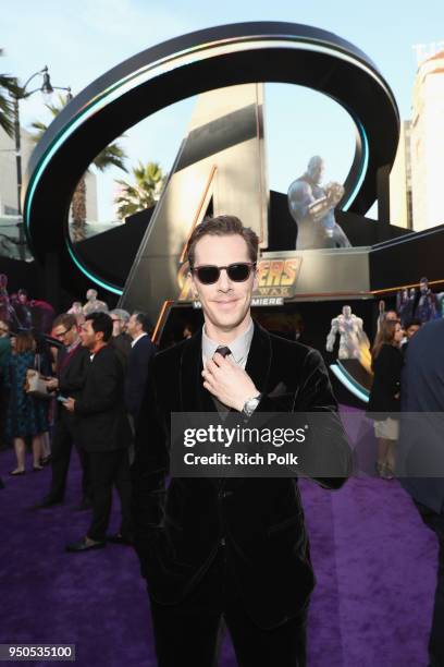 Actor Benedict Cumberbatch attends the Los Angeles Global Premiere for Marvel Studios Avengers: Infinity War on April 23, 2018 in Hollywood,...