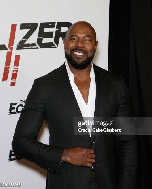 Director Antoine Fuqua attends the CinemaCon 2018 Gala Opening Night Event: Sony Pictures Highlights its 2018 Summer and Beyond Films at The...